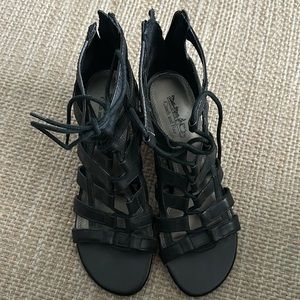 Coach and Four Wedge Heels 6.5